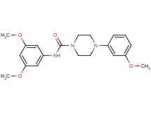 N-(3,5-dimethoxyphenyl)-4-(3-methoxyphenyl)-1-piperazinecarboxamide