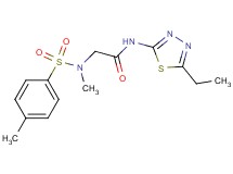 N~1~-(5-ethyl-1,3,4-thiadiazol-2-yl)-N~2~-methyl-N~2~-[(4-methylphenyl)sulfonyl]glycinamide