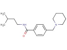 N-(3-methylbutyl)-4-(1-piperidinylmethyl)benzamide