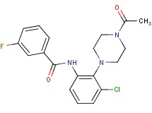 N-[2-(4-acetyl-1-piperazinyl)-3-chlorophenyl]-3-fluorobenzamide