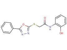 N-(2-hydroxyphenyl)-2-[(5-phenyl-1,3,4-oxadiazol-2-yl)thio]acetamide