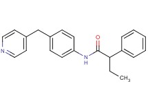 2-phenyl-N-[4-(4-pyridinylmethyl)phenyl]butanamide