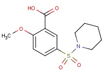 2-methoxy-5-(1-piperidinylsulfonyl)benzoic acid