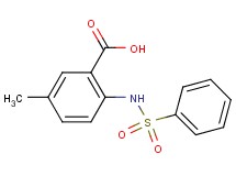 5-methyl-2-[(phenylsulfonyl)amino]benzoic acid