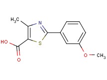 2-(3-methoxyphenyl)-4-methyl-1,3-thiazole-5-carboxylic acid
