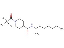 1-(2,2-dimethylpropanoyl)-N-(1-methylheptyl)-4-piperidinecarboxamide