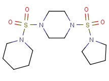 1-(1-piperidinylsulfonyl)-4-(1-pyrrolidinylsulfonyl)piperazine