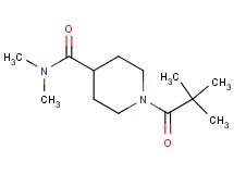 1-(2,2-dimethylpropanoyl)-N,N-dimethyl-4-piperidinecarboxamide