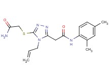 2-{4-allyl-5-[(2-amino-2-oxoethyl)thio]-4H-1,2,4-triazol-3-yl}-N-(2,4-dimethylphenyl)acetamide