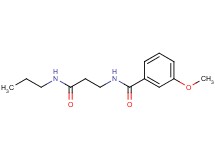 3-methoxy-N-[3-oxo-3-(propylamino)propyl]benzamide