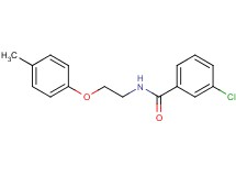 3-chloro-N-[2-(4-methylphenoxy)ethyl]benzamide