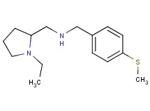 [(1-ethyl-2-pyrrolidinyl)methyl][4-(methylthio)benzyl]amine dihydrochloride