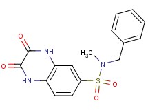 N-benzyl-N-methyl-2,3-dioxo-1,2,3,4-tetrahydro-6-quinoxalinesulfonamide