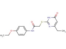 N-(4-ethoxyphenyl)-2-[(4-ethyl-6-oxo-1,6-dihydro-2-pyrimidinyl)thio]acetamide