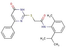 N-(2-isopropyl-6-methylphenyl)-2-[(6-oxo-4-phenyl-1,6-dihydro-2-pyrimidinyl)thio]acetamide