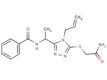 N-(1-{4-allyl-5-[(2-amino-2-oxoethyl)thio]-4H-1,2,4-triazol-3-yl}ethyl)benzamide