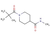 1-(2,2-dimethylpropanoyl)-N-methyl-4-piperidinecarboxamide