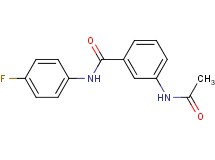 3-(acetylamino)-N-(4-fluorophenyl)benzamide