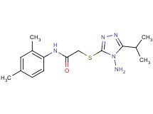 2-[(4-amino-5-isopropyl-4H-1,2,4-triazol-3-yl)thio]-N-(2,4-dimethylphenyl)acetamide