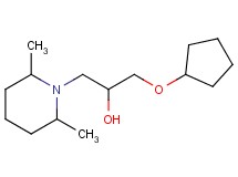 1-(cyclopentyloxy)-3-(2,6-dimethyl-1-piperidinyl)-2-propanol hydrochloride