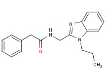 2-phenyl-N-[(1-propyl-1H-benzimidazol-2-yl)methyl]acetamide