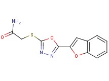 2-{[5-(1-benzofuran-2-yl)-1,3,4-oxadiazol-2-yl]thio}acetamide