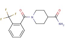 1-[2-(trifluoromethyl)benzoyl]-4-piperidinecarboxamide