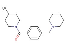 4-methyl-1-[4-(1-piperidinylmethyl)benzoyl]piperidine