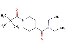 1-(2,2-dimethylpropanoyl)-N,N-diethyl-4-piperidinecarboxamide