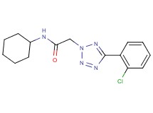 2-[5-(2-chlorophenyl)-2H-tetrazol-2-yl]-N-cyclohexylacetamide