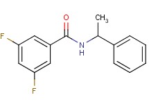 3,5-difluoro-N-(1-phenylethyl)benzamide