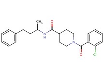 1-(2-chlorobenzoyl)-N-(1-methyl-3-phenylpropyl)-4-piperidinecarboxamide
