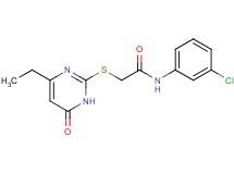 N-(3-chlorophenyl)-2-[(4-ethyl-6-oxo-1,6-dihydro-2-pyrimidinyl)thio]acetamide