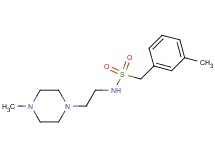 1-(3-methylphenyl)-N-[2-(4-methyl-1-piperazinyl)ethyl]methanesulfonamide