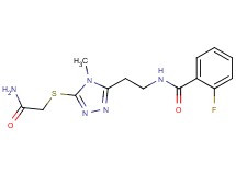 N-(2-{5-[(2-amino-2-oxoethyl)thio]-4-methyl-4H-1,2,4-triazol-3-yl}ethyl)-2-fluorobenzamide