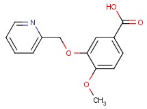 4-methoxy-3-(2-pyridinylmethoxy)benzoic acid