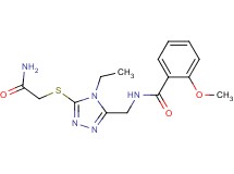 N-({5-[(2-amino-2-oxoethyl)thio]-4-ethyl-4H-1,2,4-triazol-3-yl}methyl)-2-methoxybenzamide