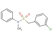 1-(3-chlorophenyl)-N-methyl-N-phenylmethanesulfonamide