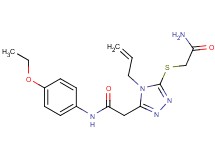 2-{4-allyl-5-[(2-amino-2-oxoethyl)thio]-4H-1,2,4-triazol-3-yl}-N-(4-ethoxyphenyl)acetamide