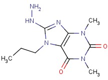 8-hydrazino-1,3-dimethyl-7-propyl-3,7-dihydro-1H-purine-2,6-dione