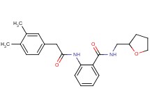 2-{[(3,4-dimethylphenyl)acetyl]amino}-N-(tetrahydro-2-furanylmethyl)benzamide