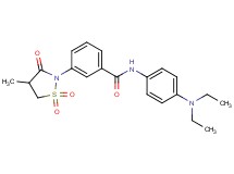 N-[4-(diethylamino)phenyl]-3-(4-methyl-1,1-dioxido-3-oxo-2-isothiazolidinyl)benzamide