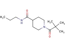1-(2,2-dimethylpropanoyl)-N-propyl-4-piperidinecarboxamide