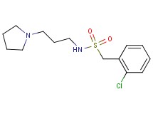 1-(2-chlorophenyl)-N-[3-(1-pyrrolidinyl)propyl]methanesulfonamide