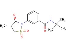 N-(tert-butyl)-3-(4-methyl-1,1-dioxido-3-oxo-2-isothiazolidinyl)benzamide