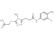 3-{5-[(2-amino-2-oxoethyl)thio]-4-methyl-4H-1,2,4-triazol-3-yl}-N-(3-chloro-4-methylphenyl)propanamide