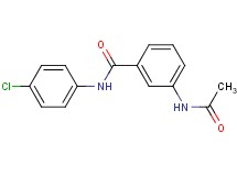 3-(acetylamino)-N-(4-chlorophenyl)benzamide