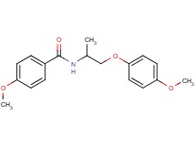 4-methoxy-N-[2-(4-methoxyphenoxy)-1-methylethyl]benzamide
