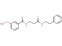 3-methoxy-N-{3-oxo-3-[(2-phenylethyl)amino]propyl}benzamide