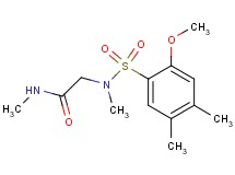 N~2~-[(2-methoxy-4,5-dimethylphenyl)sulfonyl]-N~1~,N~2~-dimethylglycinamide